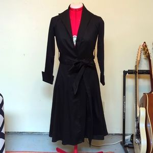 Bernie Dexter (XS) DressCoat (Black) w/waist sash